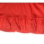 Hang Ten Vintage Womens 80s  Coral Black Peplum Oversize Cropped Top 3/4 Sleeve M Photo 3