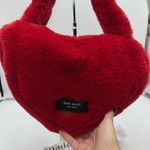 Kate Spade  Luver Faux Fur Heart Tote Red KJ903 NWT Photo 2