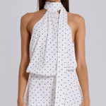 Jaded London  NWT Enya Backless Mini Dress in Polkadot Photo 0