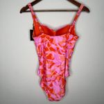 NWT NIPTUCK Swim Pink/Orange
Twist Front One Piece Swimsuit Mukti Photo 12