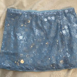 sequin blue skirt Size M Photo 0