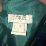 J Crew Factory silky floral dress, flounce skirt Blue Size 10 Photo 2