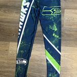 Seattle Seahawks Blue and Green NFL Team Leggings Size Small Photo 3