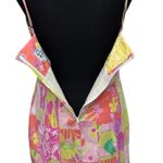 Lilly Pulitzer VTG  Dress‎ Chef's Blend Patchwork Size 10P Spaghetti Straps READ Photo 3