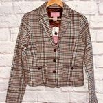 Plaid Cropped Blazer sz M NWT! Size M Photo 0