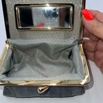 American Vintage Vintage Eel Skin Makeup Case with Mirror and Kisslock Photo 5
