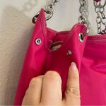 BODHI Pink Nylon Shoulder Bag Leather‎ Chain Handles Photo 3