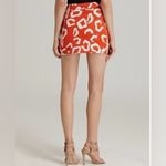 Diane Von Furstenberg DVF  ERANTHE Silk Jersey Mini Skirt Leopard Falls Coral Photo 1