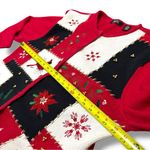 Crystal Kobe Vintage Red Cardinal Christmas Holiday Winter Cardigan Size XLarge Photo 4