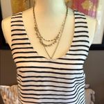 J.Crew  Black & White Striped Sleeveless Dress Size 0 Photo 3