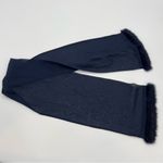 Scarf Fur Trim Blue Sheer Edge Ends Formal‎ Unique Women's Rectangular Accessory Photo 1