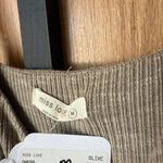 Miss Love  olive ribbed dress Photo 2