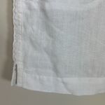 Athleta  White Linen Pull On Mini Skirt Size‎ 4 Photo 3