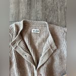 LE JEAN Brown Knit Cardigan Sweater Size 10 Photo 8