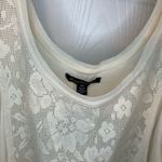 American Eagle Outfitters Cream Lace Tank Top Photo 1