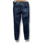 Liverpool Abby Medium Adams Wash Mid Rise Distressed Skinny Jeans Sz 4 Photo 5