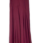 Lulus  Burgundy Wine Red V-Neck Chiffon Maxi Dress S Photo 0