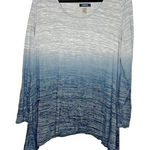 Torrid Size 1 Top Ombré Tunic Shark Bite Hem Long Sleeve Photo 0