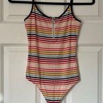 EXPRESS  One Eleven Striped Ribbed Bodysuit - Size S Photo 0