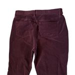 Women’s J. Jill brown burgundy slim leg corduroy pants size medium Photo 6