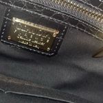 Claudia Firenze Italy Black Tote Handbag Genuine Leather Croc Satchel Purse Photo 1