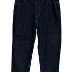 Faded Glory  Women's Dark Wash Capri Jean's with Red Belt‎ Size Ladies 14 Photo 0