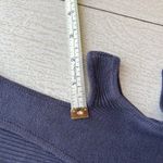 Chico's  Steel Blue Cold Sholder Tunic Knit Top Size 3 / XL Photo 9