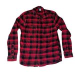 Handmade Unique Red Plaid Hallmark Movie Season Flannel Shirt M Photo 0