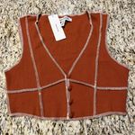 Urban Outfitters NWT Contrast Stitch Crop Top Photo 0