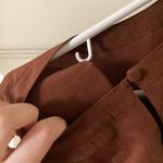 Vintage Stephanie Andrews Brown 100% Silk Short Sleeve Skimming Blouse Medium Photo 5