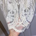 Simply Couture size large cream color sheer lace swimsuit coverup or dress Photo 3