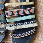 Restricted Woman’s Boho Festival Sandals. Size 9. Blue Photo 4