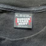 Screen Stars Vintage 90's Black Custom Splatter Paint Single Stitch Shirt XL Art Photo 3