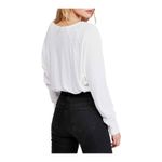 Free People  Santa Clara Thermal Shirt White Size Small‎ New Photo 2