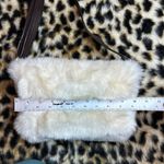 Banana Republic Vintage  Faux Fur Genuine Leather Trim Handbag Photo 7