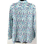 Talbots NWT  Floral Collared Button Down Dress Shirt Women's Size L Photo 3