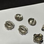 Lot Of 3 Silver Tone Clip On Earrings Mix Photo 7