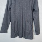 Title Nine  Women M Gray She Leads Tunic Ponte Pockets Long Sleeve Athleisure Photo 1