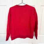 ANINE BING  Sport Red Crew Neck Sweatshirt MEDIUM Photo 4