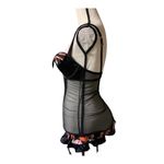 Victoria's Secret Y2K victoria’s Secret NWT Teddy Bustier garter black satin mesh ruffle skirt 34B Photo 2