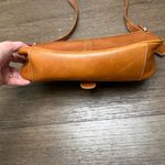 Etienne Aigner Genuine Leather Shoulder Bag Triple Compartments Buckle snap flat Photo 3