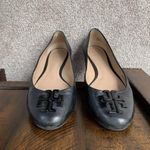Tory Burch Black Leather Slip On Flats Shoes 9.5 M See Photos For Description Photo 2