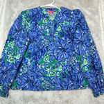 Lilly Pulitzer  Coulter Long Sleeve Popover Top Size L Multicolor Photo 0