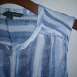 Zac & Rachel L Sleeveless Tie Dye Blue Striped Top Size L Photo 4