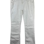 7 For All Mankind Jean Women 29 White Denim Pant Western Boho Spring Flair Y2K Photo 0