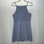 Altar'd State Altar’d State Blue and White Embroidered Floral Mini Dress Photo 1