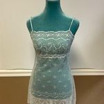 Victoria's Secret Victoria’s Secret Light Blue Floral Lace Babydoll Dress – Size M Photo 0