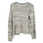 Central Park West  Size XS Sweater Brown Cream‎ Open Front Fringe Chunky Knit Photo 1