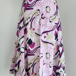 American Vintage Vintage Y2K Byerwear Pink Purple Butterfly Floral Cotton A Line Skirt S Photo 0
