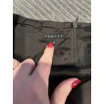 Theory  Size 4 Fitted Pencil Tight Skirt Asymmetric Stitch Pockets Black Back Zip Photo 4